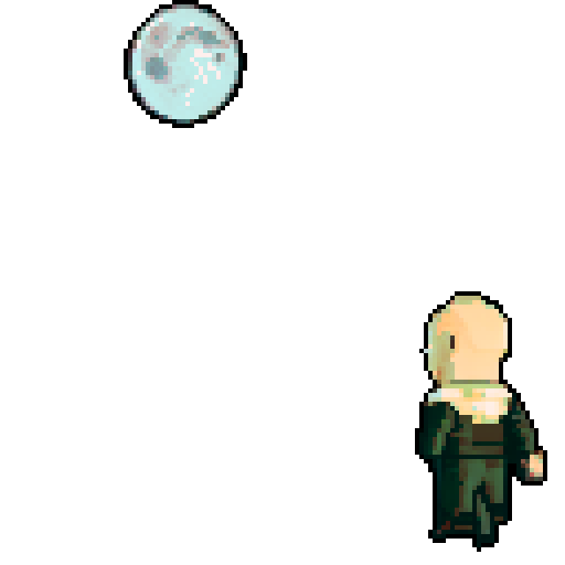 the main protagonist, gurney as seen in the bottom right is on a hill looking over a desolate area with sparse plant life up in flame. We see the back of his head, with his square jaw and a cigarette in his mouth, a golden gun in his hand. in the distance is a large laboratory, which has smoke coming out of it and a hole in the top. The sky is full of starts, a moon and a distant alien planet. Gurney must be present
