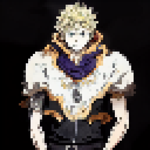 asta from black clover, vivid color and cool style