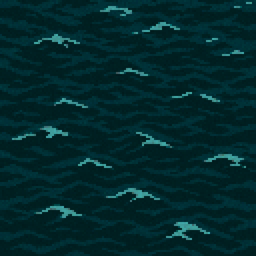 animated dark ocean water, top down