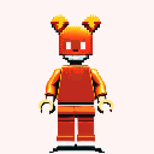 lego pixel, vibrant colors, blocky shapes, small plastic bricks, isometric perspective, retro video game, low resolution, 8-bit graphics, sharp edges, square grid, limited color palette, nostalgic feel, brick-built characters, iconic lego logo, digital recreation, detailed textures, crisp lines, simplified forms, nostalgic gaming vibes