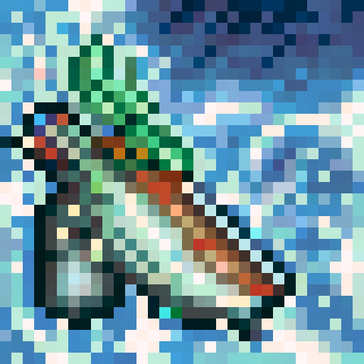 TokiToki City, Conton City, Time patrol, game icon, 32x32 pixel art, sRGB, skill art,