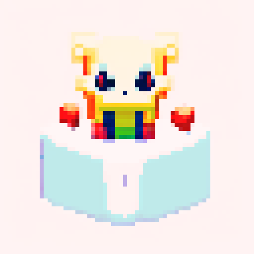 pixel art with a white background and a contour for the shape 