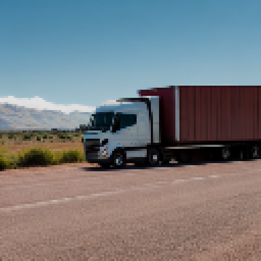 truck carrying earth globe