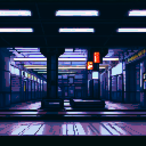 Underground train station