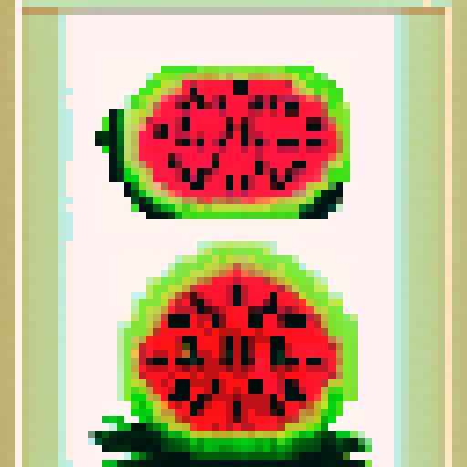 Juicy watermelon