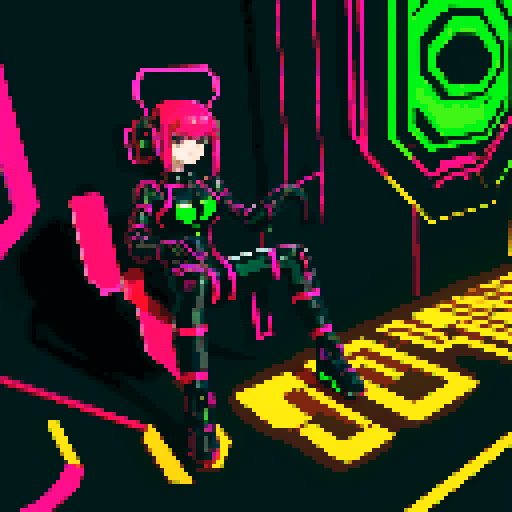 full body cute cyberpunk scorpion with human head, human head is from anime inspired character with vibrant hair, expressive eyes, and a playful smile