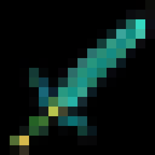 green minecraft sword, 16x16, item icon