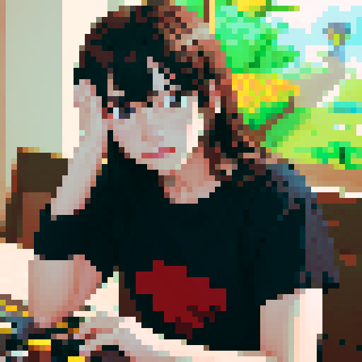 boardgames gamer, pixel art 