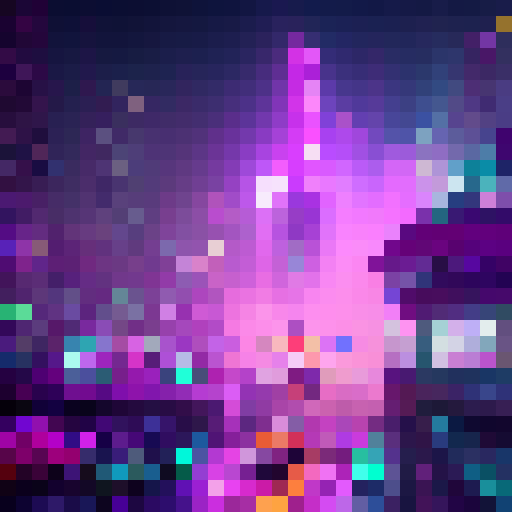 Neon-lit streets wind through towering skyscrapers, a hovercar races past a robotic bouncer guarding the entrance to a seedy club, while a group of augmented rebels huddle in the shadows, all rendered in a gritty, hand-drawn style.