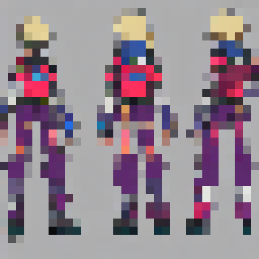 A full body portrait of a futuristic knight