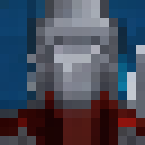 rendered in a 16 x 16 portrait style. 