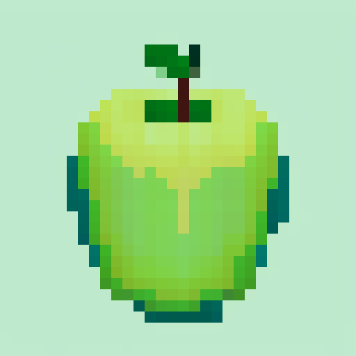 a green apple