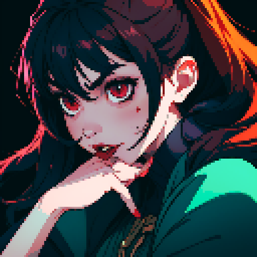 vampire sucking blood from a person's neck