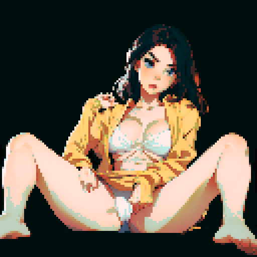 sexy girl in underwear fingering herself