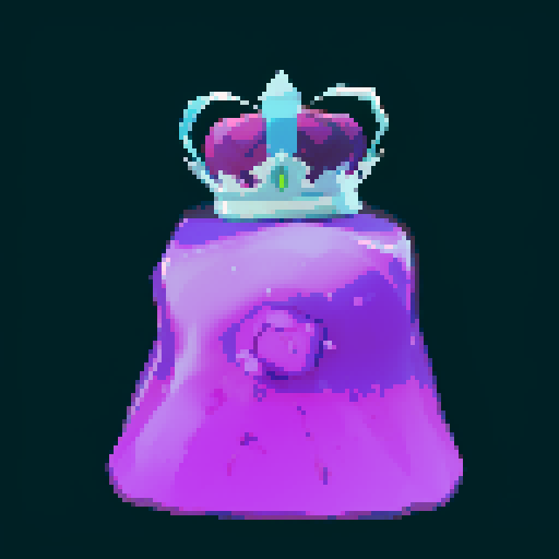 Gelatinous cube wearing crown