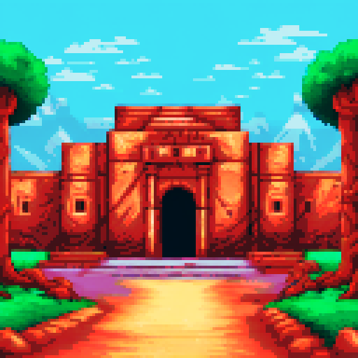 Ancient egyptian tomb entrance