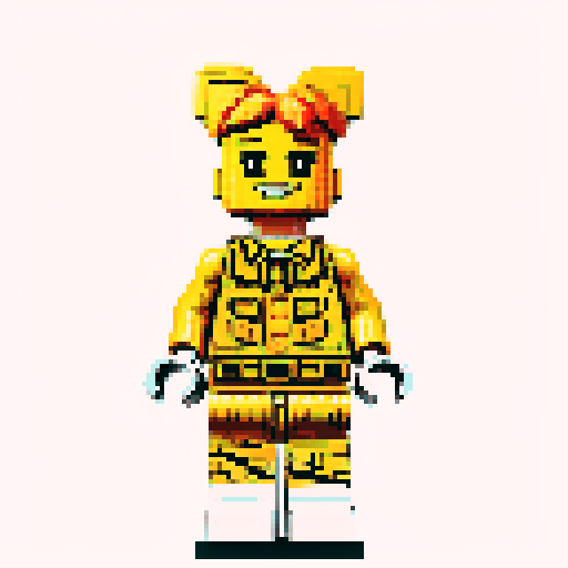 lego pixel, vibrant colors, blocky shapes, small plastic bricks, isometric perspective, retro video game, low resolution, 8-bit graphics, sharp edges, square grid, limited color palette, nostalgic feel, brick-built characters, iconic lego logo, digital recreation, detailed textures, crisp lines, simplified forms, nostalgic gaming vibes
