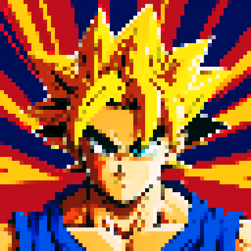 Create Goku in the style of TMNT Shredders Revenge.