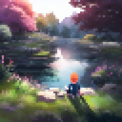 Sleeping boy, computer game, curious cat, twilight window - landscape portrait.