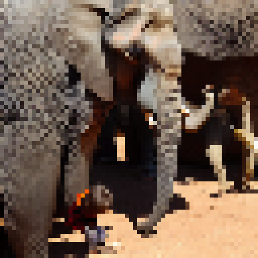 baby playing with elephant and monkey