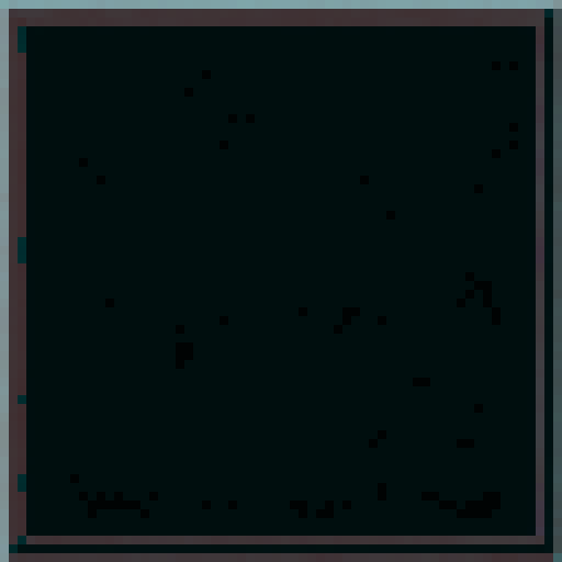 2d, pixel art, detailed border, vibrant background with shades of red and orange