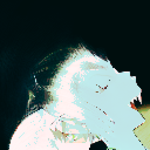 Lonely blond with piercing blue eyes finds fleeting moments of euphoria in a vibrant anime world.