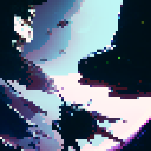 Futuristic, highly detailed, and action-packed with a focus on lighting and shadows. 

Space warrior, laser sword in hand, battling a swarm of metallic insect-like creatures amidst a neon-lit asteroid field.