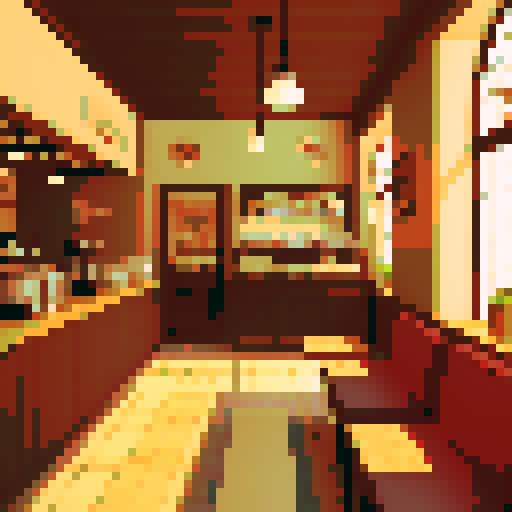 Coffee shop, interior, calm, empty