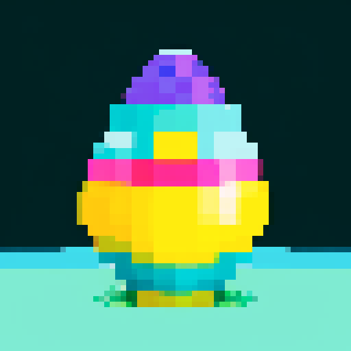colorful easter egg