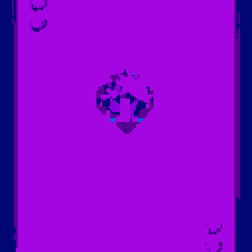 Create an amethyst gem in the center of the card
