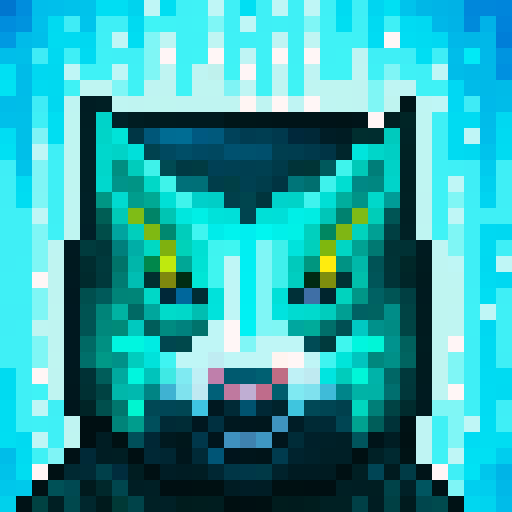 Wolf avatar, portrait, glowing eyes