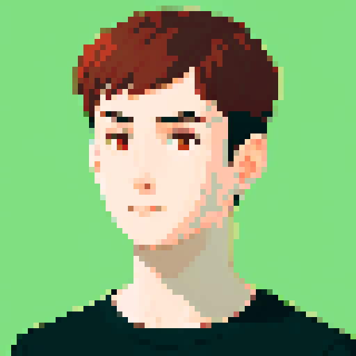 portrait of a normal young man, neutral, depressed