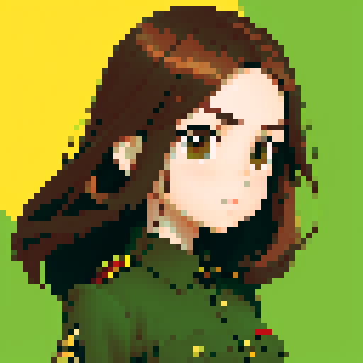 young girl, large round eyes, brown hair, brown eyes, wearing combat green army uniform, upper body close-up, transparent background, clean and detailed, game icon, centered composition, beautiful girl, long flowing hair, detailed eyes, slim figure, soft smile, round face