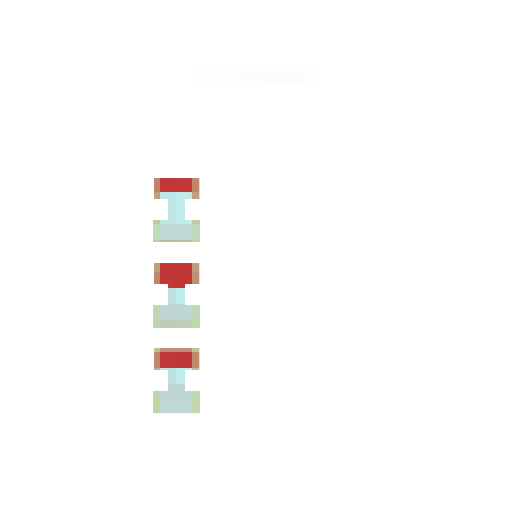 checklist icon with pokeballs, 32x32 pixels, minecraft style, three horizontal lines with small red and white circles, thick black outline, simple pixel art, flat colors