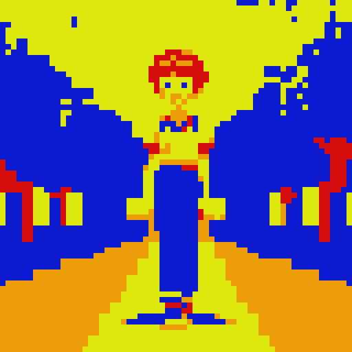 A cute girl with short hair brings bright sunshine and love.