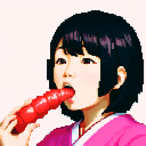 Japanese girl sucking a cock