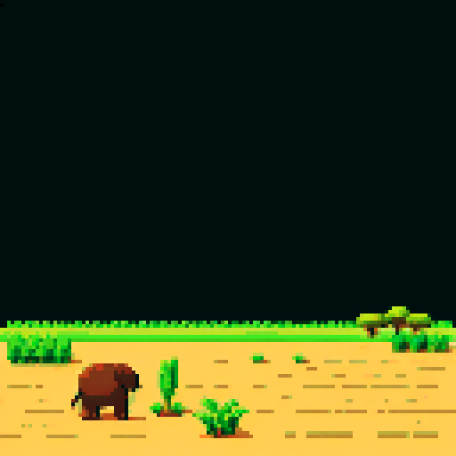 African field with patches of grass