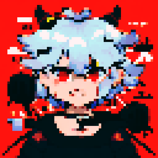 strong, busty, pixelated tavernkeeper woman portrait with non-vibrant colors, emphasized facial features