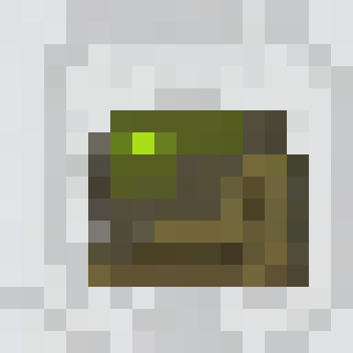 military tank, prominent turret, gun barrel, visible treads, green and gray color scheme, transparent background, game icon, 16x16, pixel art, close up, portrait, world war 2