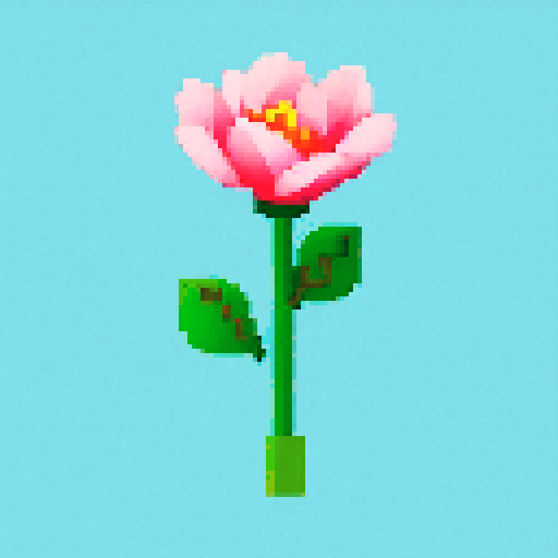 clear background with a single flower
