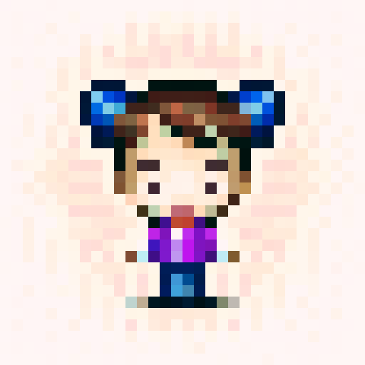 Chibi boy with Korean hairstyle and rosy cheeks, wearing large headphones and a huge puffy jacket, looking from a first person point of view. in great detail