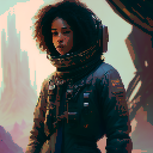 Девушка в крови смотрит на гильотину