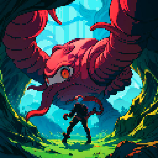 eyeball monster tentacles full-body