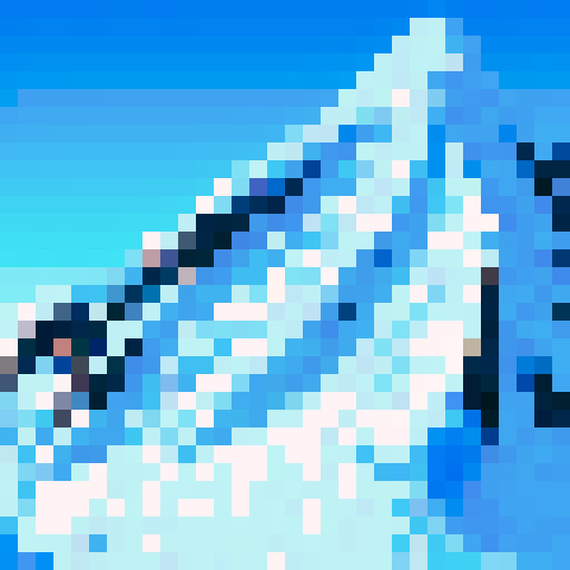 lush mountain with icy peak