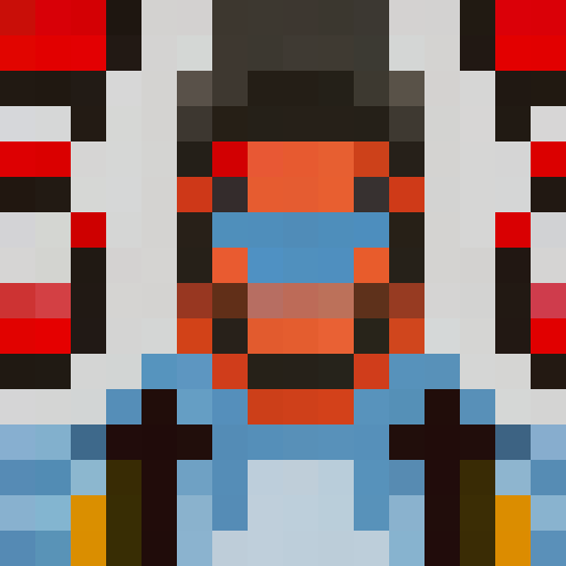 male with mullet smirking