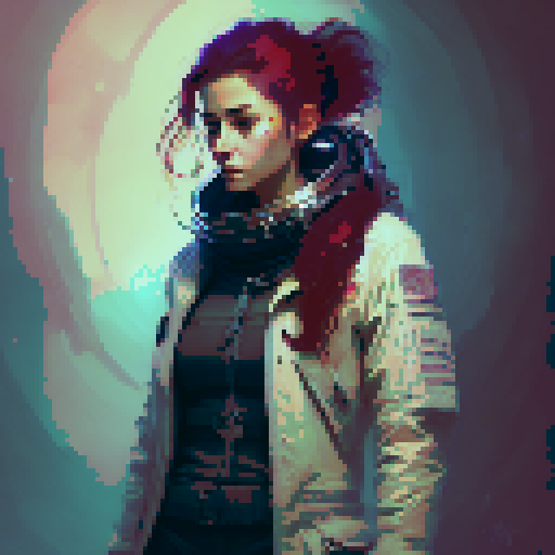 a cute girl with red hair