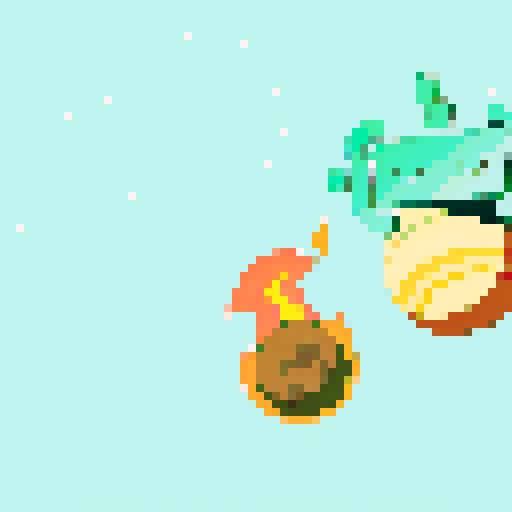 Pixel art background from space