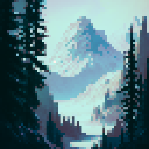 Grey wolf in valley.  Volcano in back ground. Snow in pick of volcano 