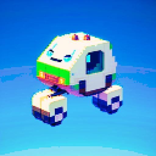 Top-down perspective of a futuristic flying vehicle in the shape of a cat