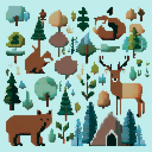 Woodland cross stitch pattern, Forest cross stitch pdf download, Cottage wall decor, Modern cross stitch, Nature embroidery Woodland nursery